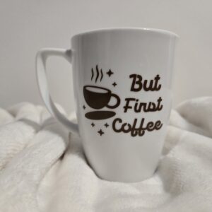 But First Coffee Vinyl Cup