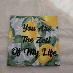You Are The Zest Of My Life Coaster